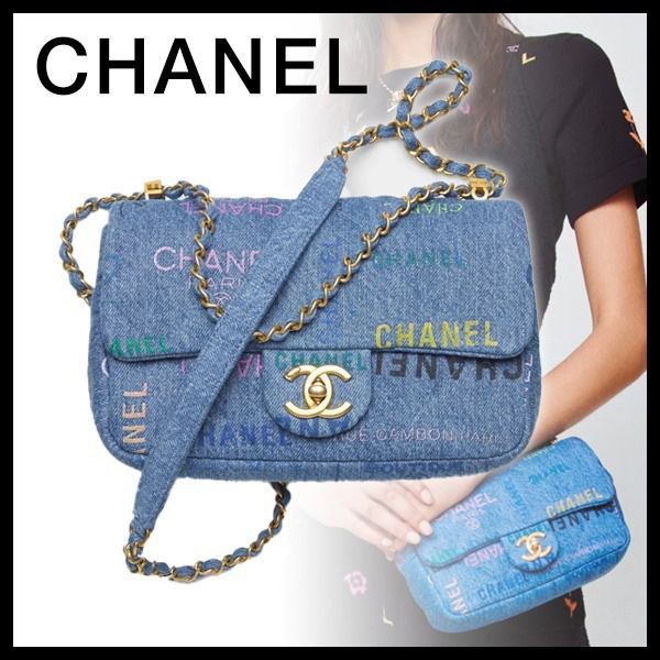 22SS シャネル スモール フラップ バッグ スーパーコピー★大人気のデニムAS3134B07646NH448